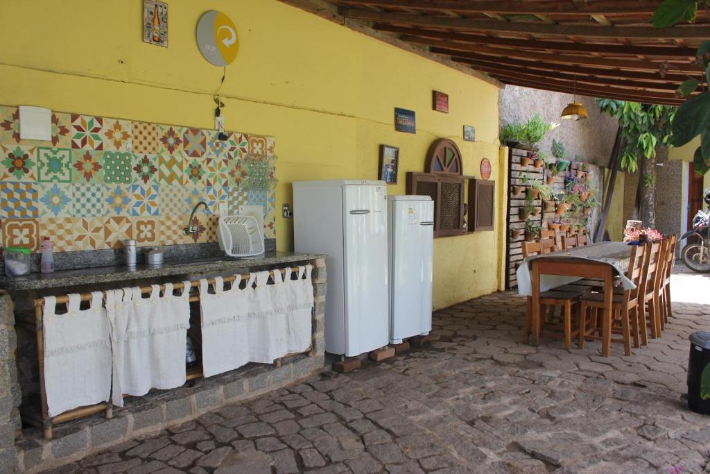 Köök või kööginurk majutusasutuses Hostel Luz