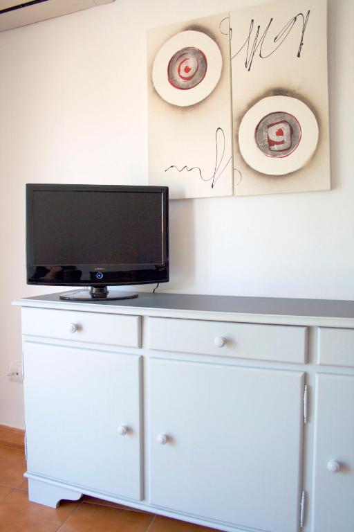 TV a/nebo společenská místnost v ubytování Residencial Super Stop Palafrugell