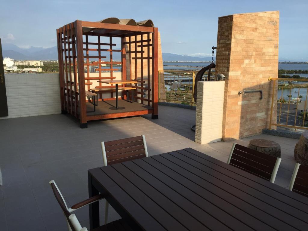 Balkón nebo terasa v ubytování 大鵬灣瞭望台 Top Bay B&B