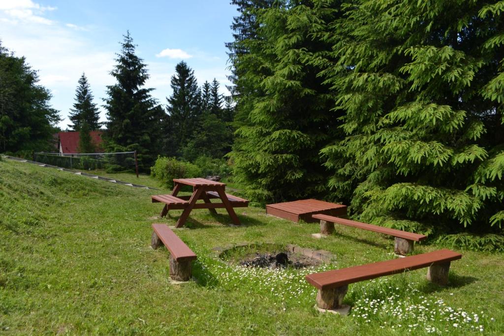 Zahrada ubytování Chaty pod Knížecí, Trojanovice