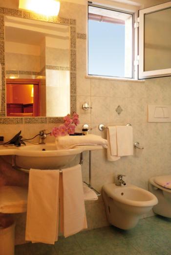 Koupelna v ubytování Hotel Filippeschi