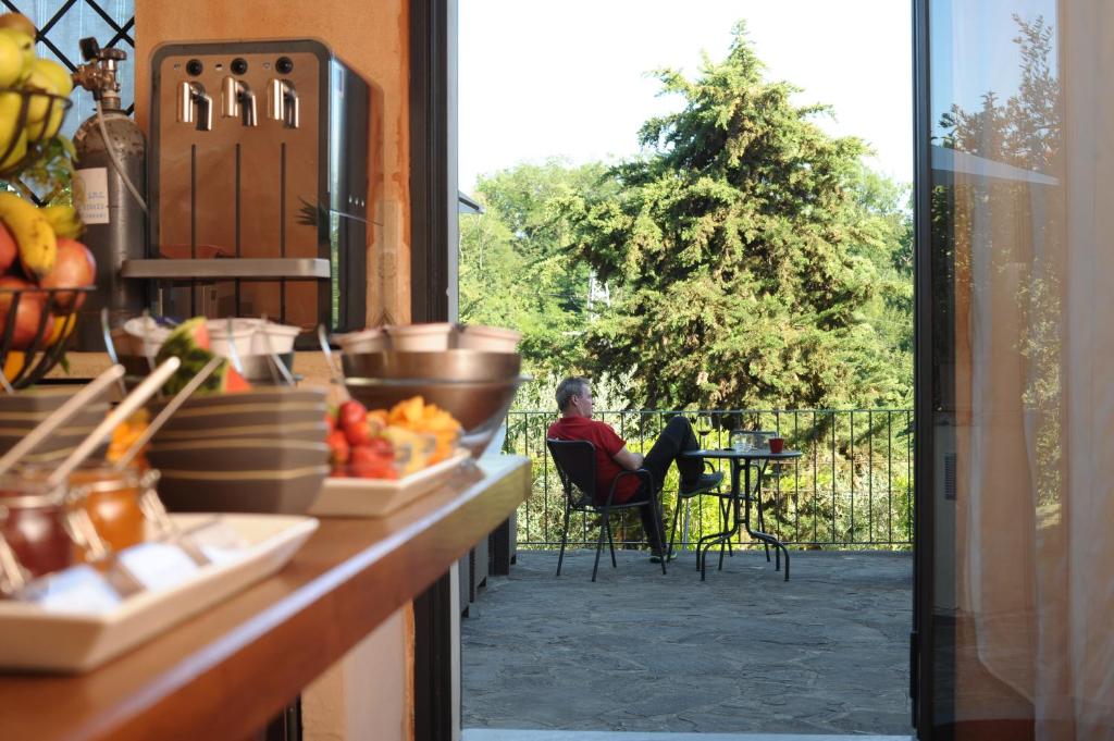 Uma varanda ou terraço em B&B Le Dimore Mezza Costa