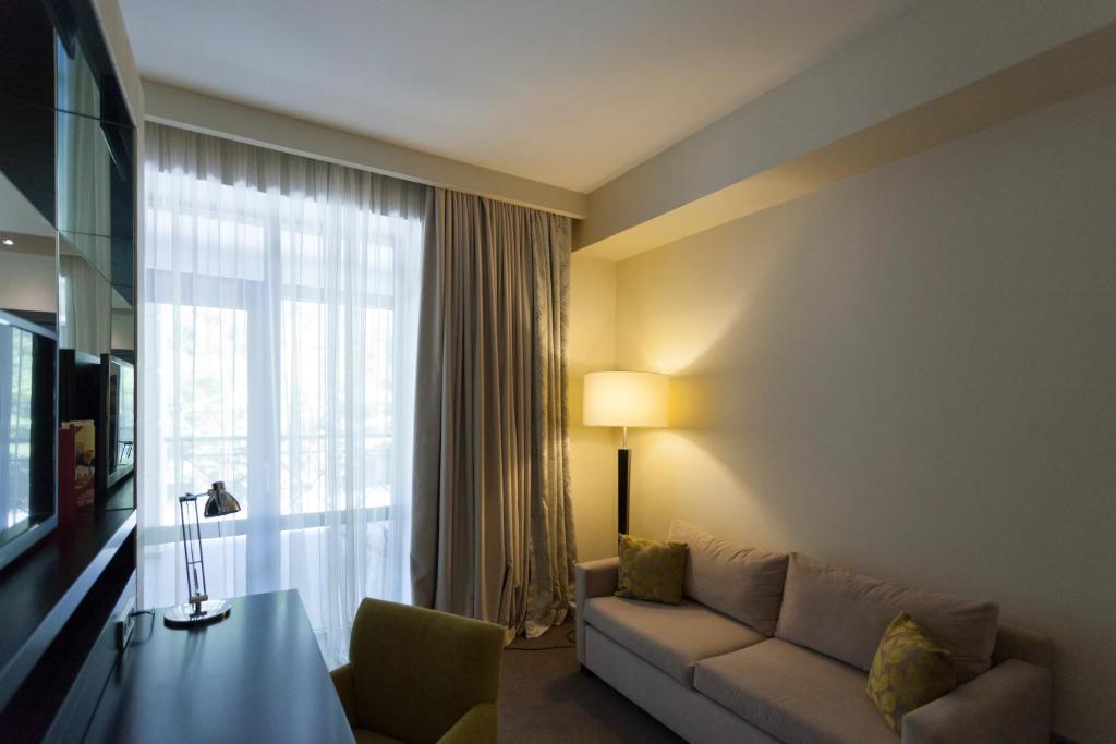 TV a/nebo společenská místnost v ubytování Crowne Plaza - Borjomi by IHG