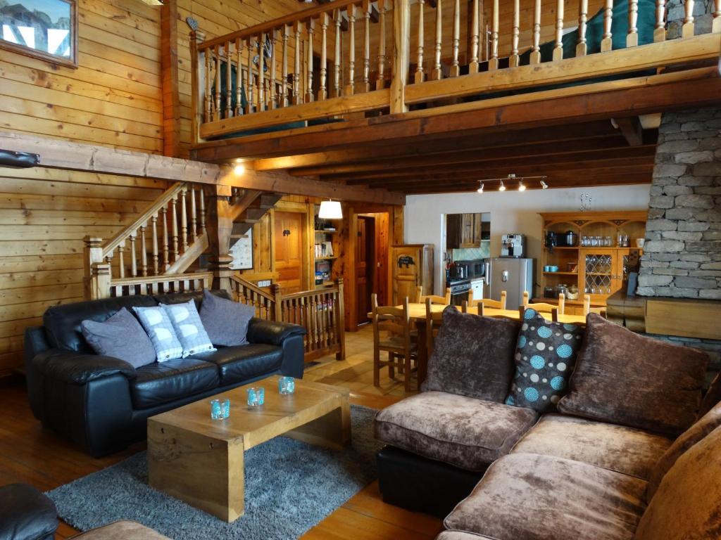 Posezení v ubytování Chalet Des Sangliers