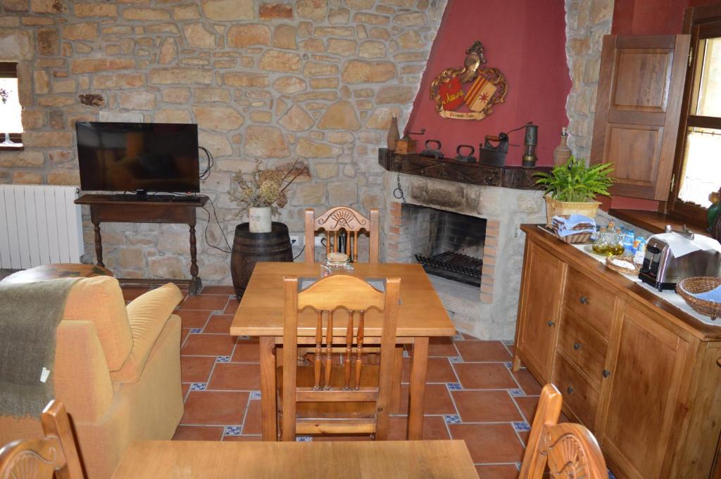 Posezení v ubytování La Casona de Quintes