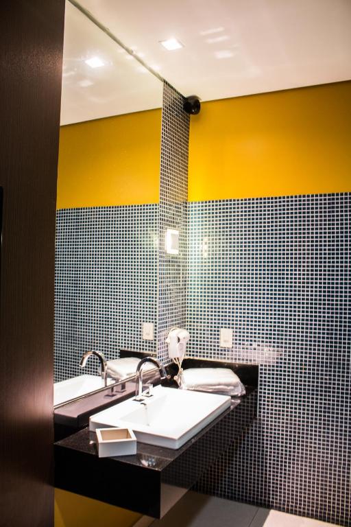Koupelna v ubytování Arte Motel (Adults Only)