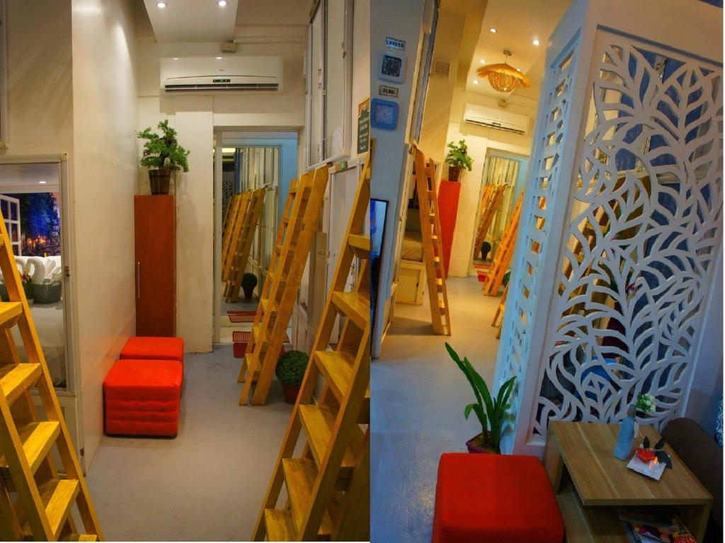 Un lugar para sentarse en Shejoje Poshtel Hostel