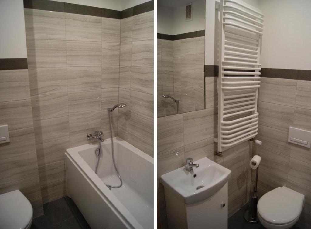Kúpeľňa v ubytovaní Apartament piętrowy nad morzem