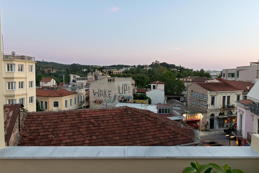 Výhľad na mesto Atény alebo výhľad na mesto priamo z apartmánu