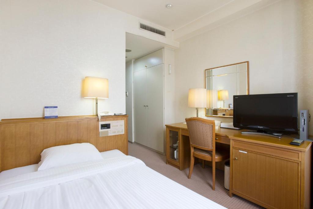 TV a/nebo společenská místnost v ubytování Tetoranze Makuhari Inagekaigan Hotel