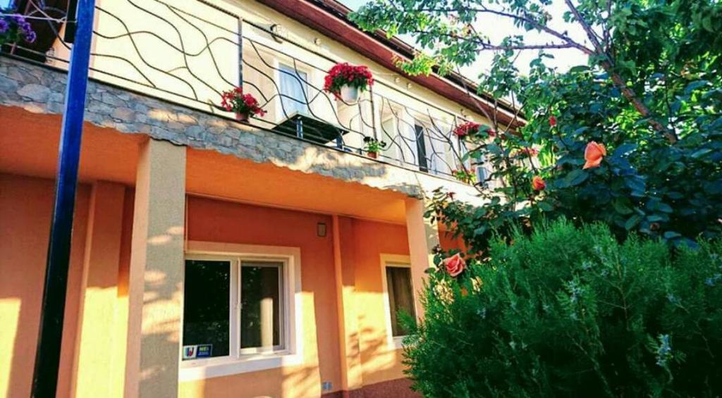 Bygningen som pensionatet ligger i