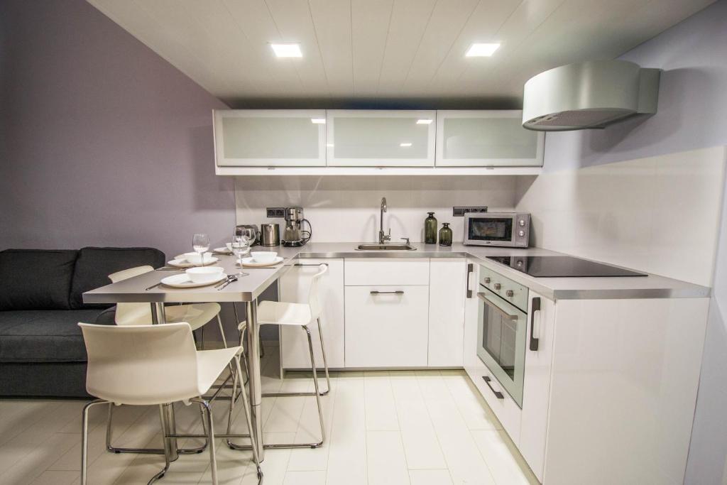 Kuchnia lub aneks kuchenny w obiekcie Ruterra Apartment Cimburkova