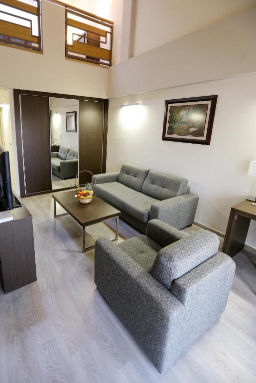 Prostor za sedenje u objektu Hotel Stara Planina
