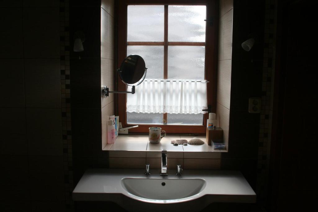 Koupelna v ubytování Chalupa u studny