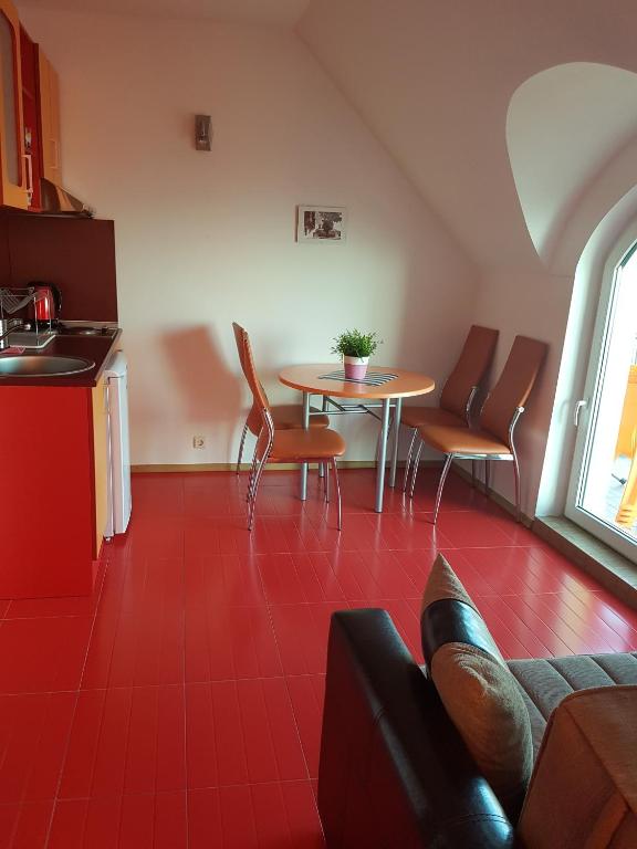 Kuchyň nebo kuchyňský kout v ubytování Hotel Saint Tatyana