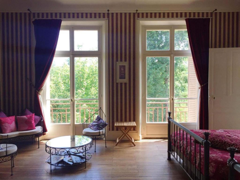 Posezení v ubytování Chambres d'Hôtes-Château Constant
