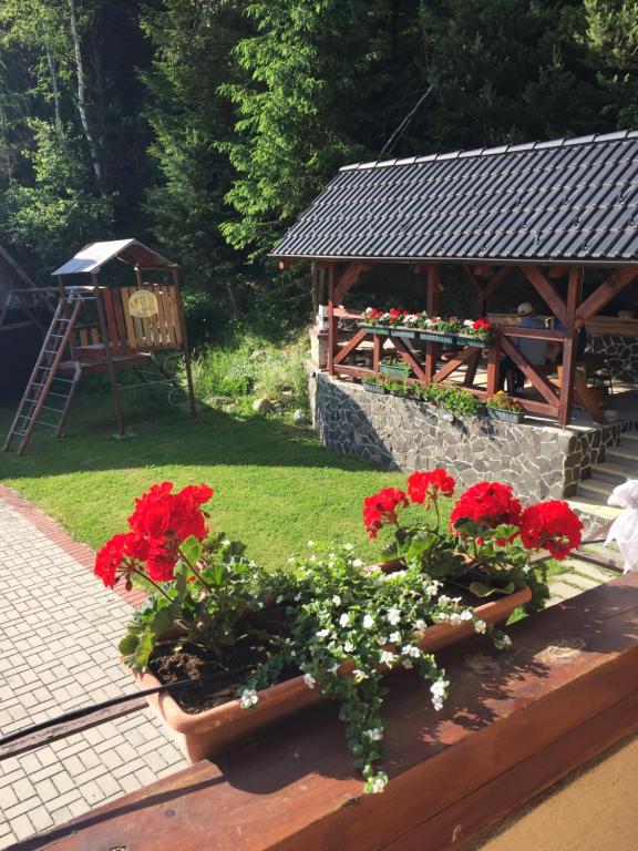 Zahrada ubytování Apartments Huty
