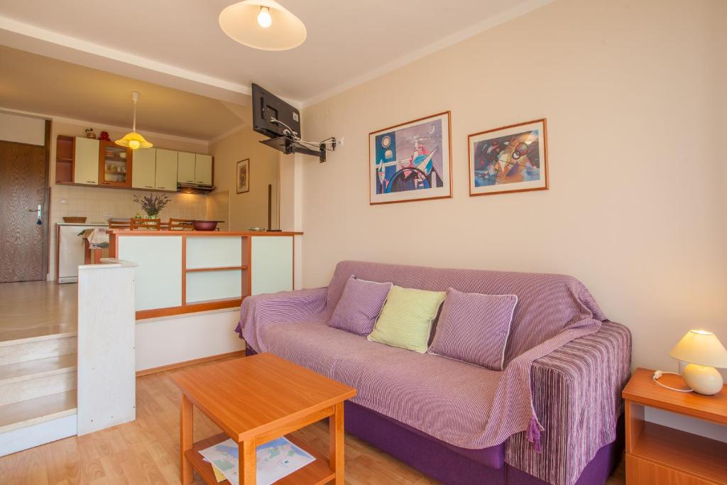 Kuchyň nebo kuchyňský kout v ubytování Apartments Ljubo & Lili