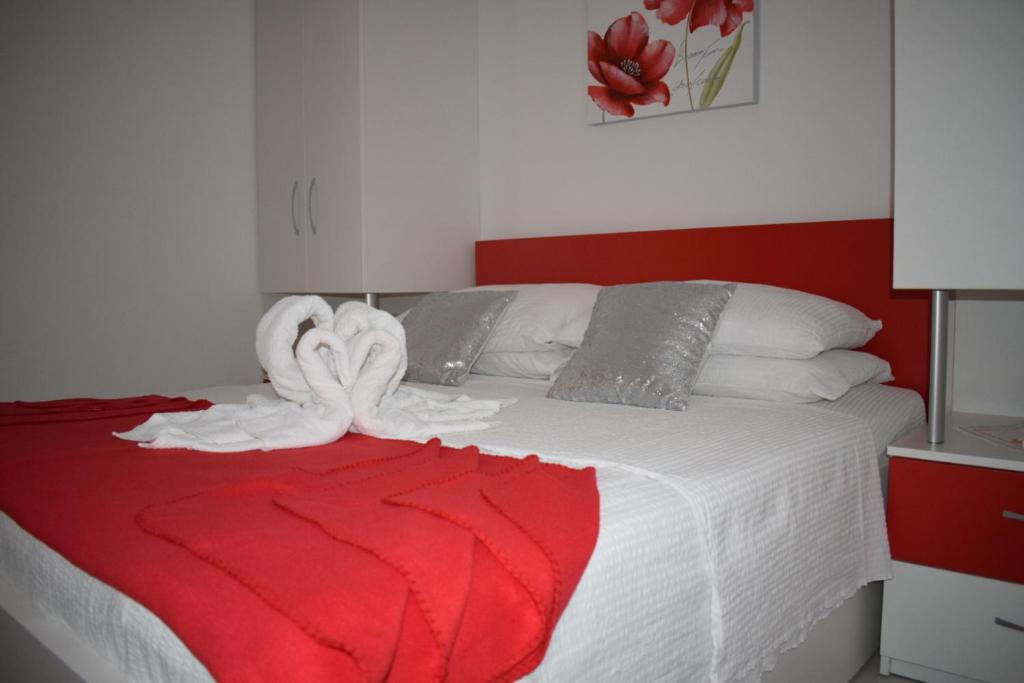 Postel nebo postele na pokoji v ubytování Hostel Villa Zorana