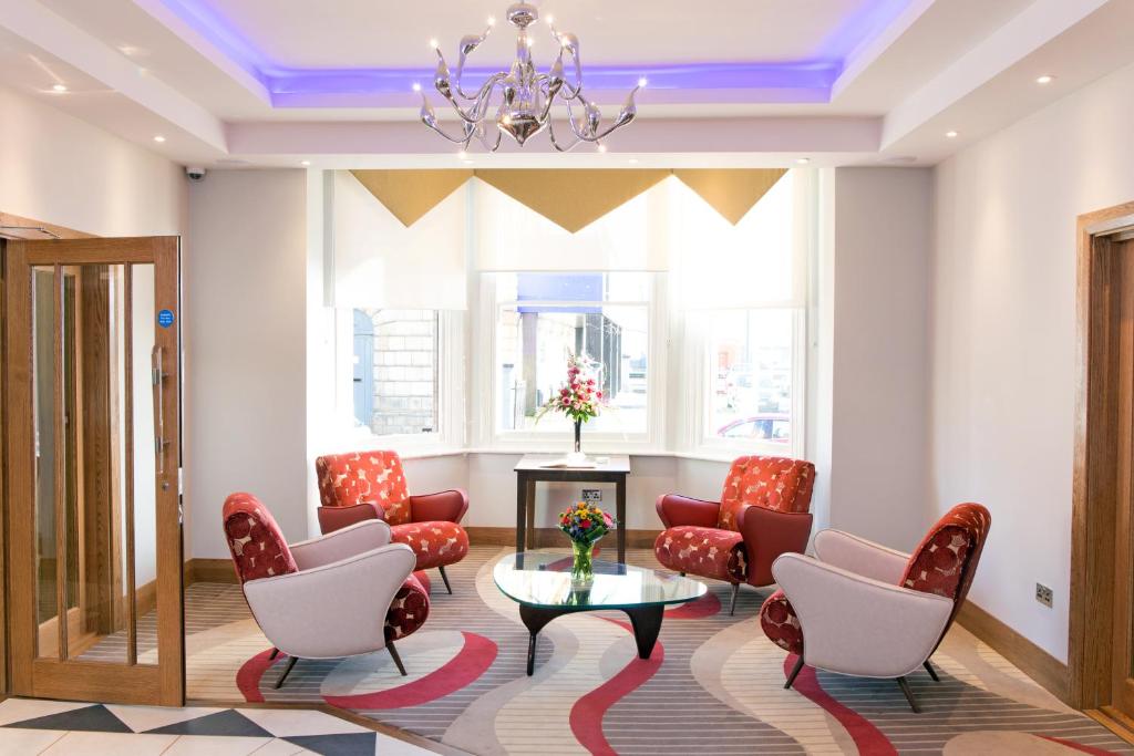 Posezení v ubytování Prom Hotel