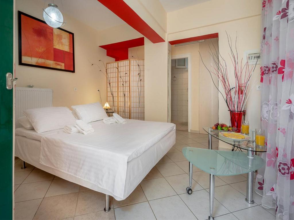 Posteľ alebo postele v izbe v ubytovaní Ionian Villas