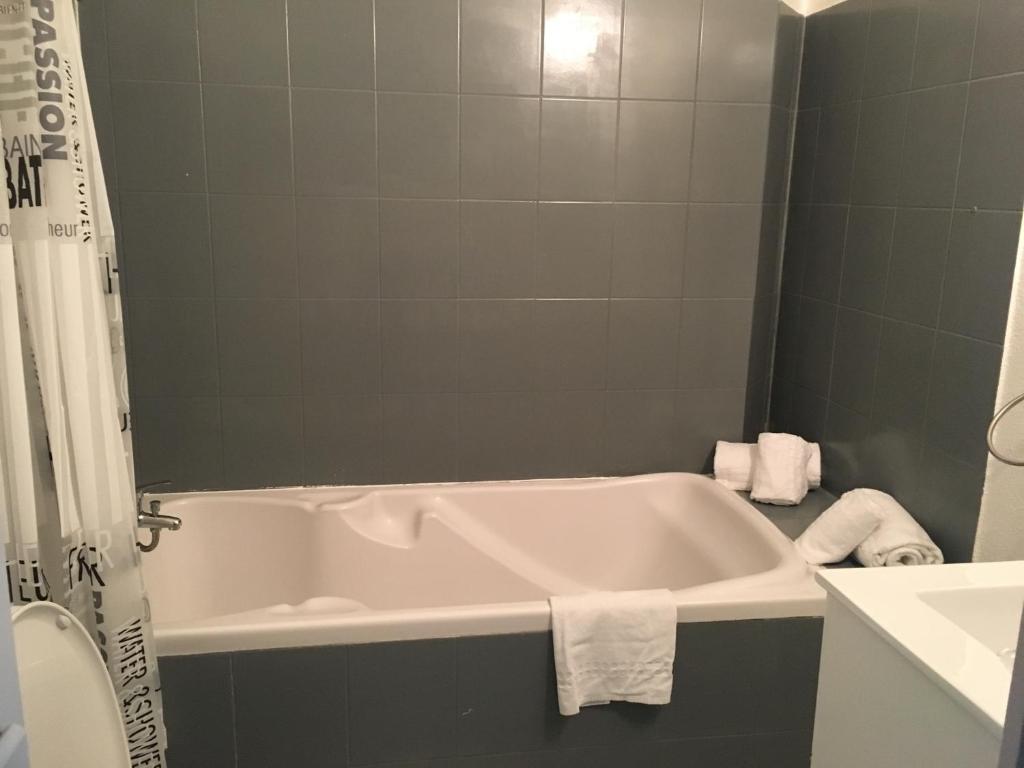 Koupelna v ubytování Hotel La Clé