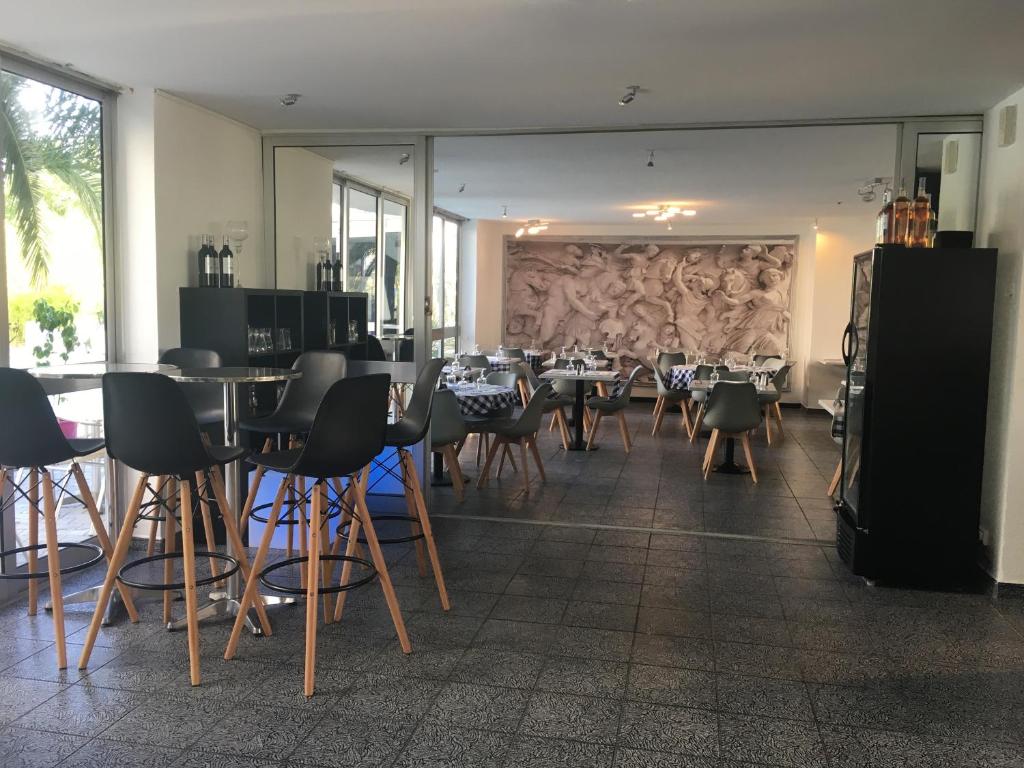 Posezení v ubytování Hotel La Clé