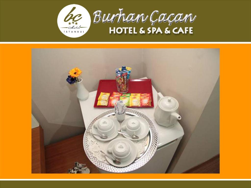 Certifikát, hodnocení, plakát nebo jiný dokument vystavený v ubytování BC Burhan Cacan Hotel & Spa & Cafe