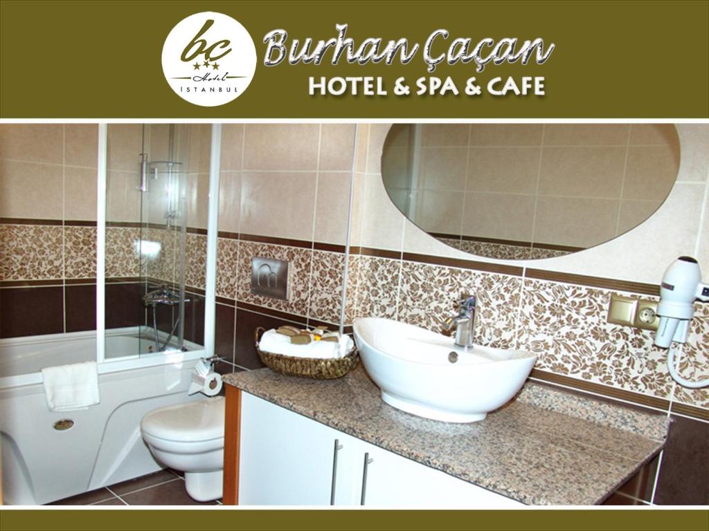 Koupelna v ubytování BC Burhan Cacan Hotel & Spa & Cafe