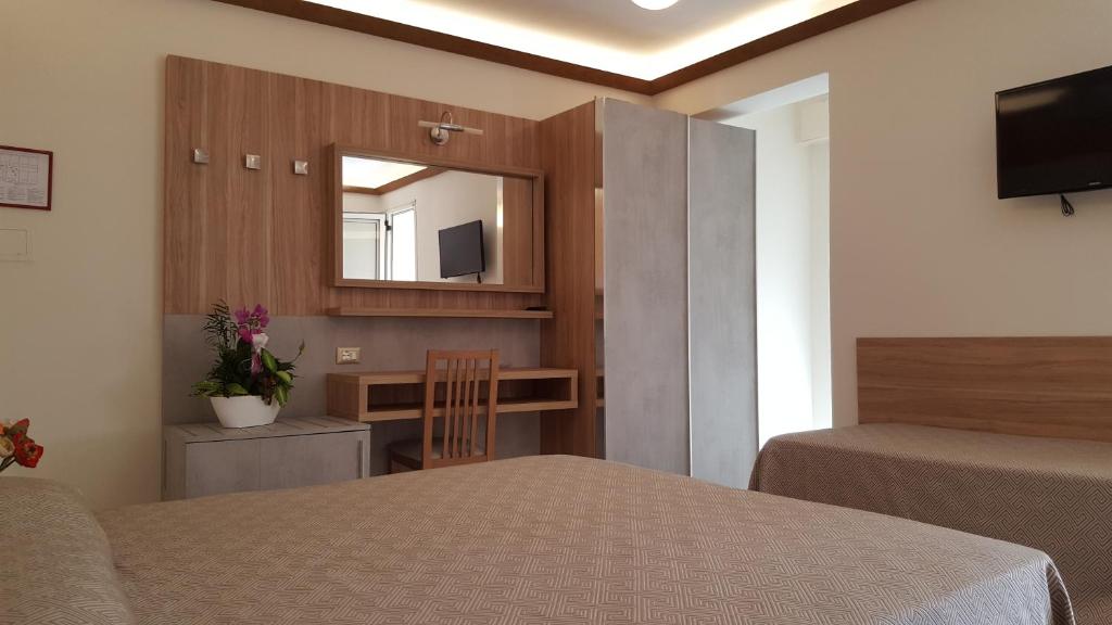 TV a/nebo společenská místnost v ubytování Hotel Ambra