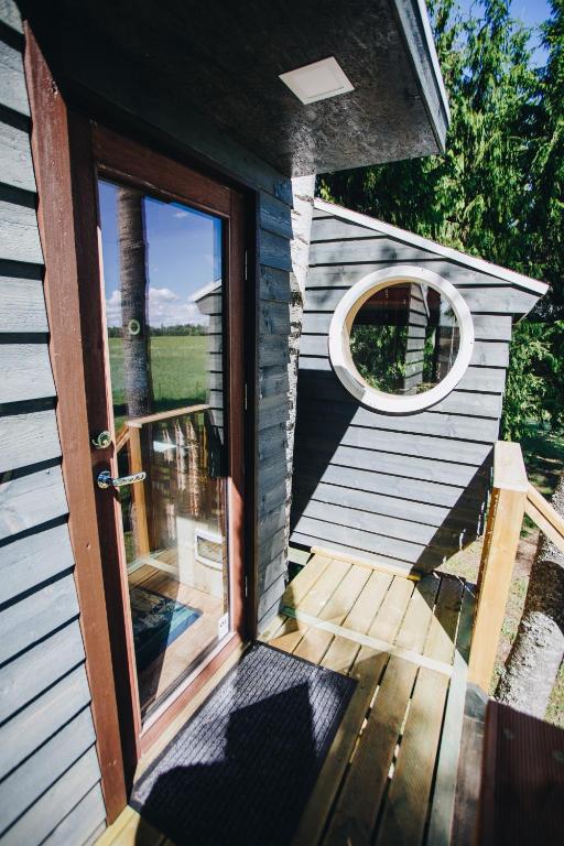Balkón nebo terasa v ubytování Spa Glamping