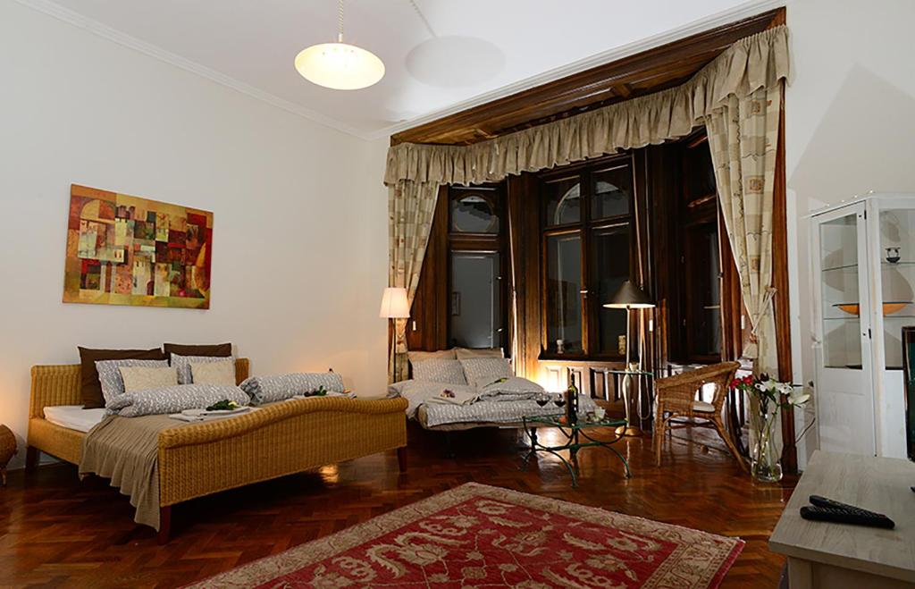 Posezení v ubytování Basilica View II Vintage Apartment
