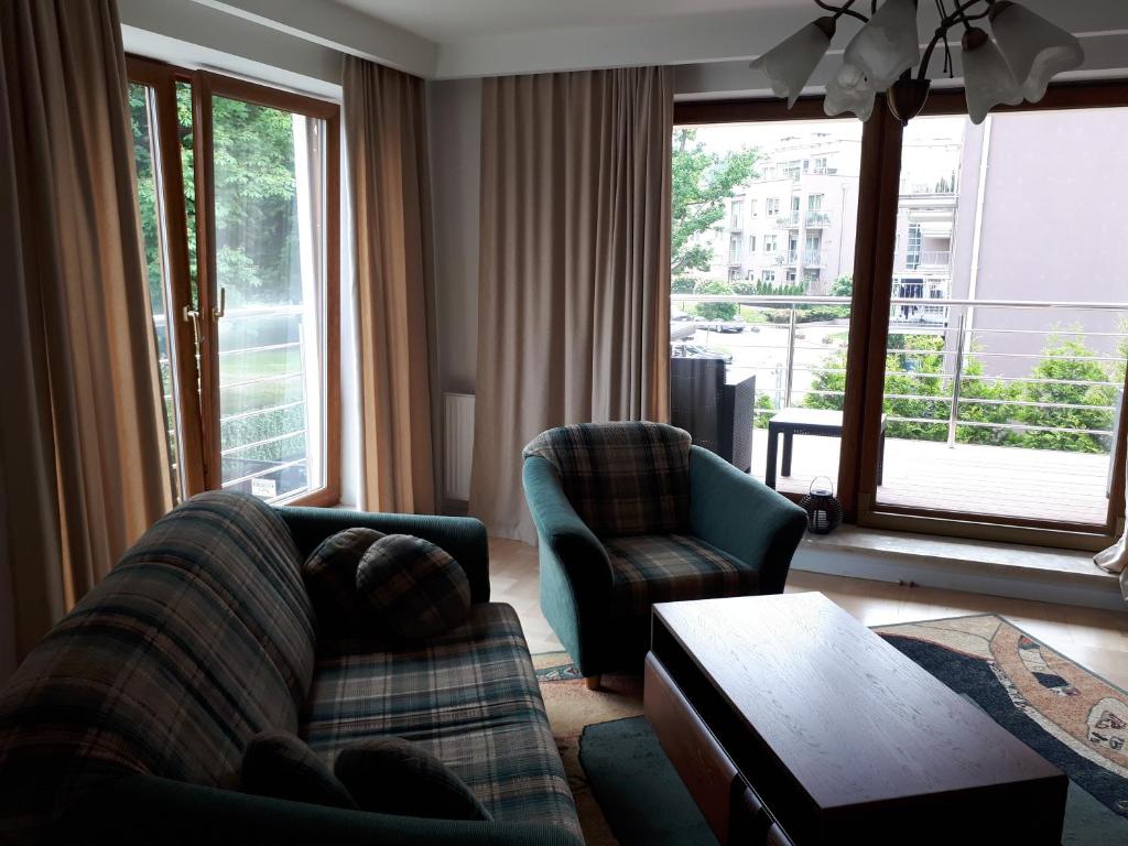 Posedenie v ubytovaní Gdynia Orlowo Honey Apartment