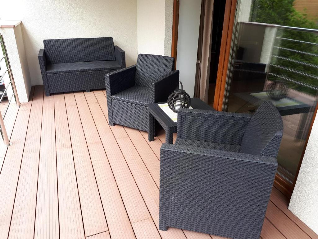 Posedenie v ubytovaní Gdynia Orlowo Honey Apartment