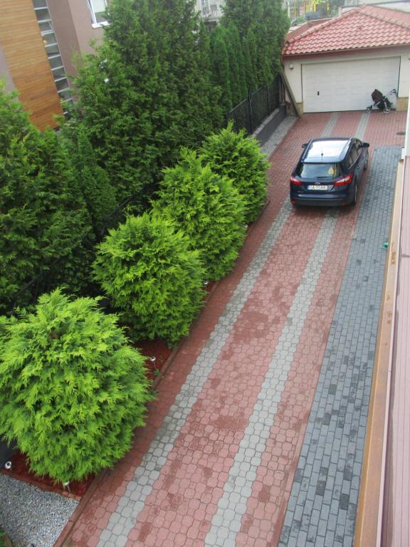 Vonkajšia záhrada v ubytovaní Gdynia Orlowo Honey Apartment