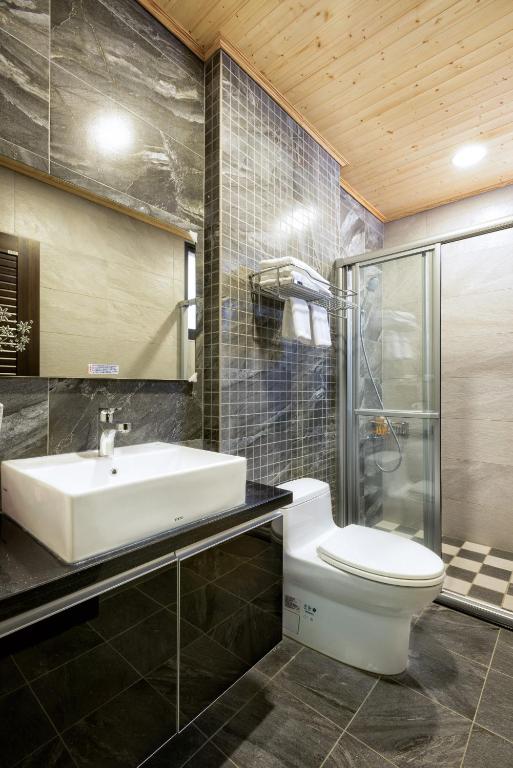 Koupelna v ubytování Iris Guest House