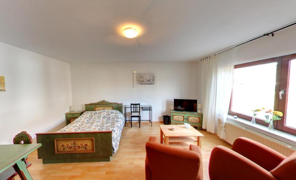 Postel nebo postele na pokoji v ubytování Haus Nova am Bollerberg
