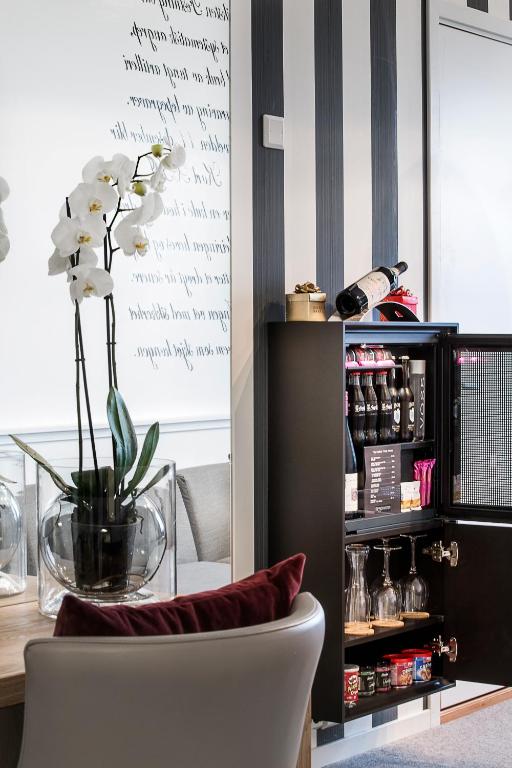 Nápoje v ubytování Fredriksten Hotell