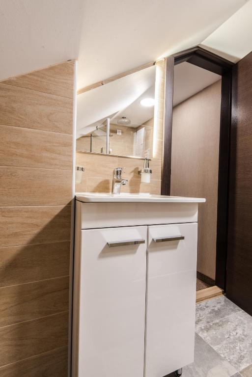 Koupelna v ubytování Centrum Sobe Rooms Čačak