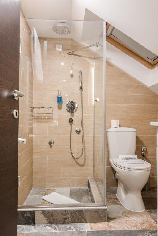 Koupelna v ubytování Centrum Sobe Rooms Čačak