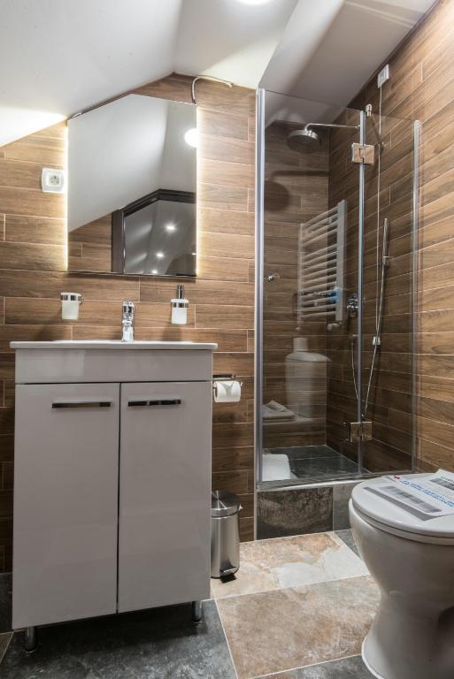Koupelna v ubytování Centrum Sobe Rooms Čačak