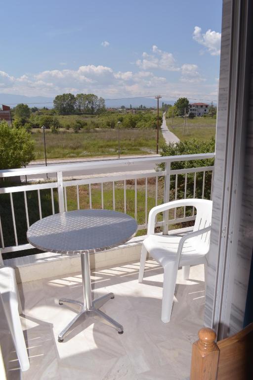 Balkón nebo terasa v ubytování Ainalis Apartments