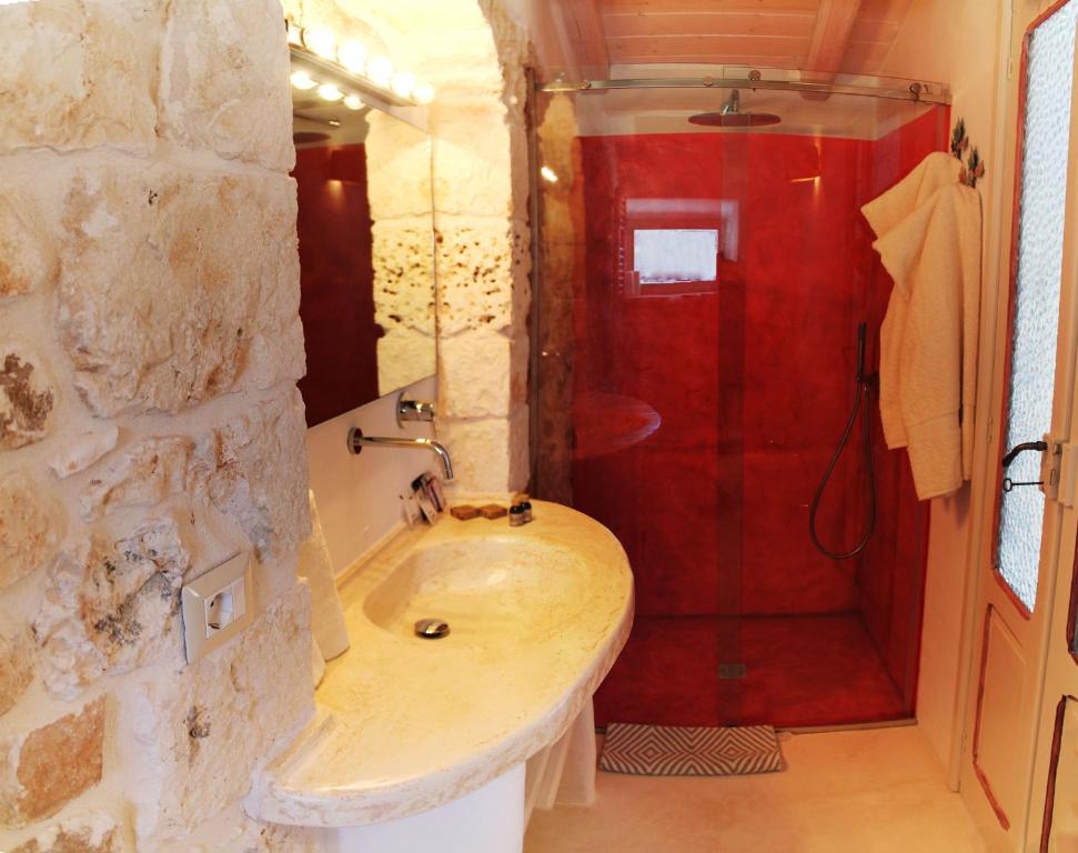 Koupelna v ubytování Palazzo Camarda B&B