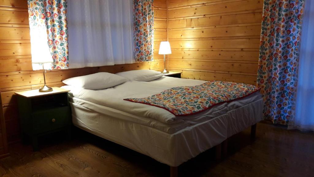 Postel nebo postele na pokoji v ubytování Leonówka Bieszczady