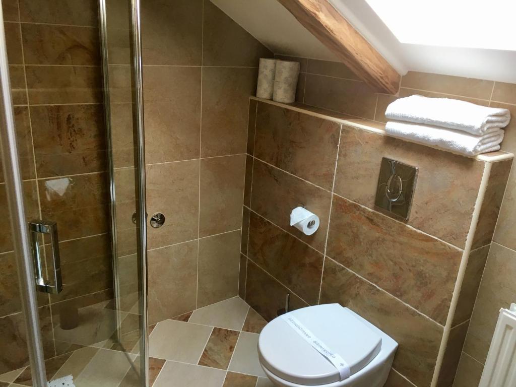 Koupelna v ubytování Guesthouse Žganjer