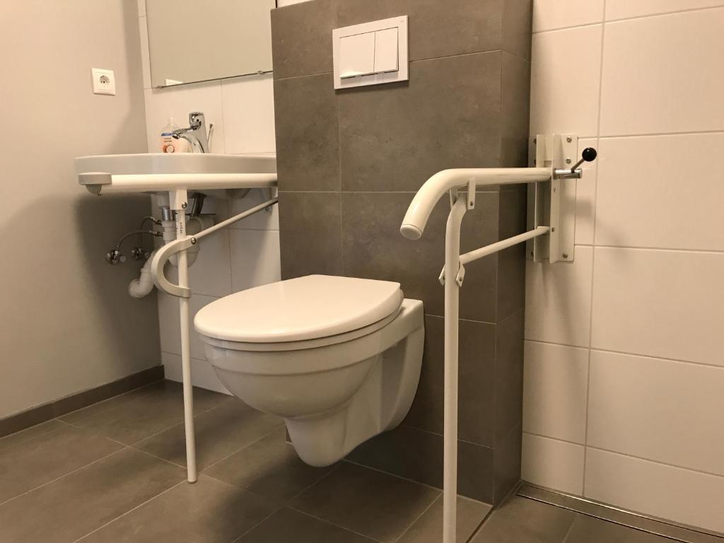 Koupelna v ubytování Reykjadalur Guesthouse