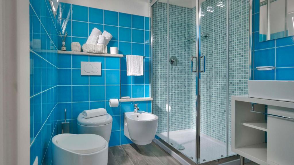 Koupelna v ubytování Smart Suite & Apartments