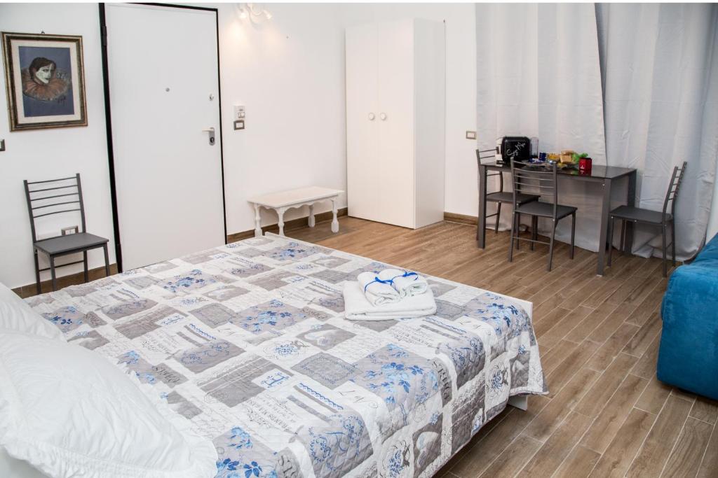 Postel nebo postele na pokoji v ubytování La Posento