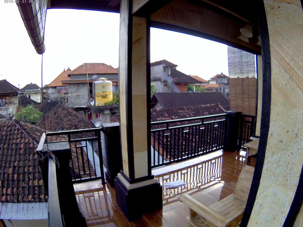 Balkón nebo terasa v ubytování Indy House