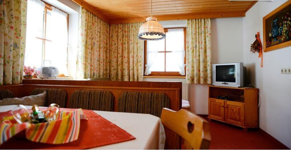 TV a/nebo společenská místnost v ubytování Gastehaus Wolf